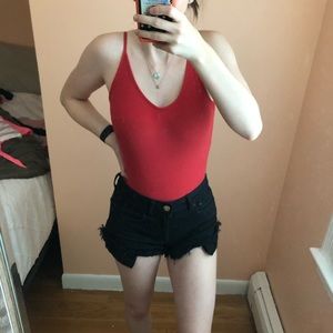 Red Tank Bodysuit